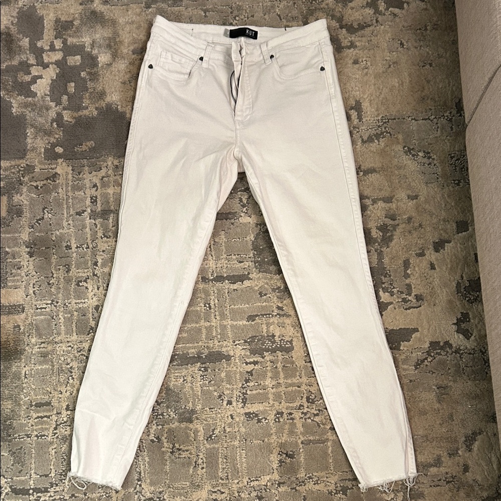Kut from the Kloth Women's Cream Skinny Jeans